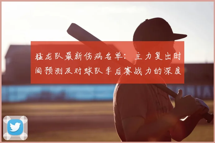 猛龙队最新伤病名单：主力复出时间预测及对球队季后赛战力的深度影响分析